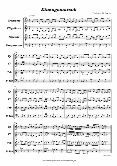 Entrance March Sheet Music