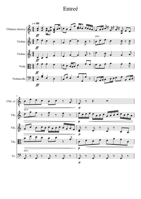 Free Sheet Music Entre