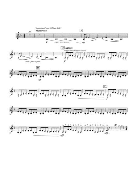 Epic Gaming Themes Eb Alto Clarinet Sheet Music