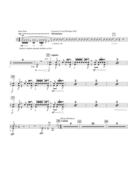 Epic Gaming Themes Percussion 1 Sheet Music