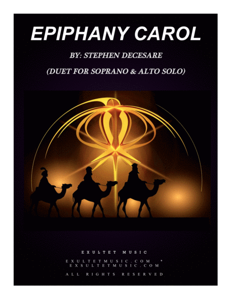 Free Sheet Music Epiphany Carol Duet For Soprano And Alto Solo