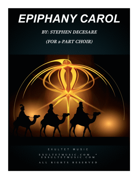 Free Sheet Music Epiphany Carol For 2 Part Choir