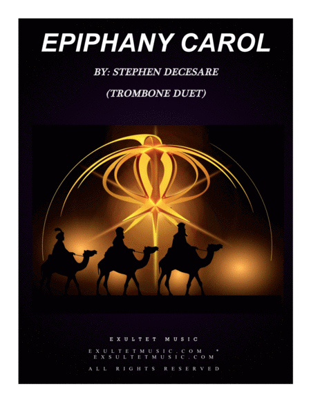 Epiphany Carol Trombone Duet Sheet Music