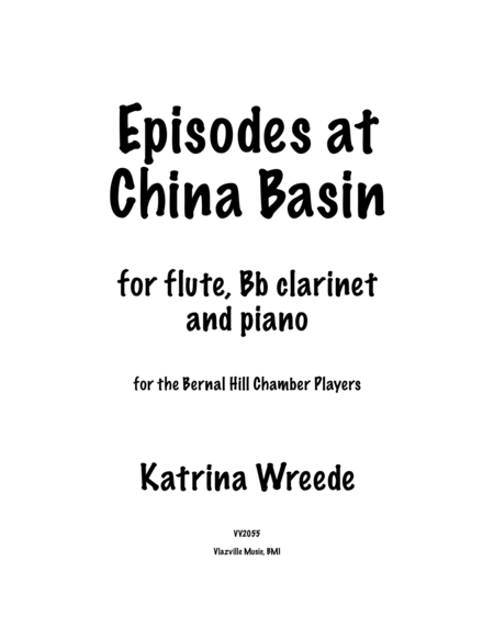 Episodes At China Basin Sheet Music