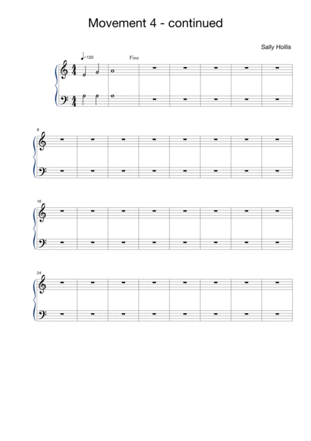 Free Sheet Music Equilateral Inversion Movement 4 Continued