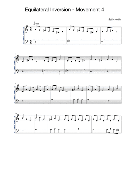 Free Sheet Music Equilateral Inversion Movement 4