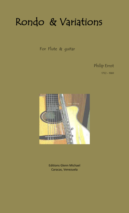 Ernst Rondo Variations For Flute Guitar Sheet Music