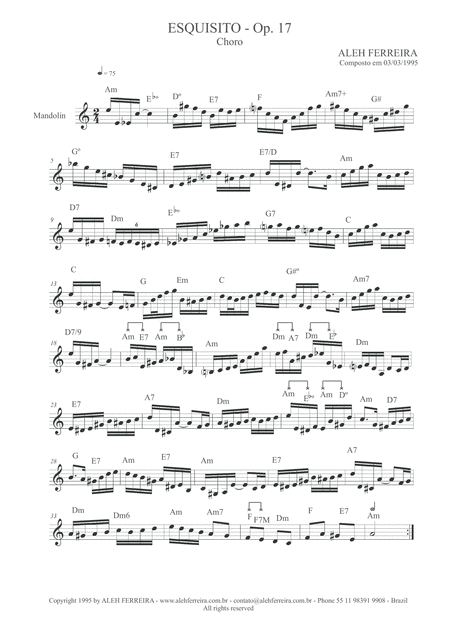 Esquisito Weird Op 17 Sheet Music