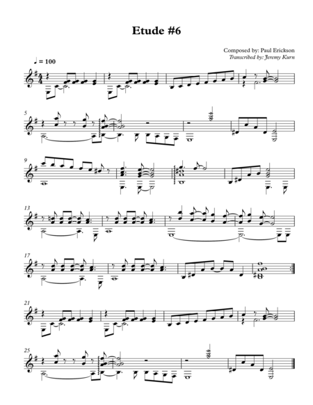 Etude 5 Sheet Music