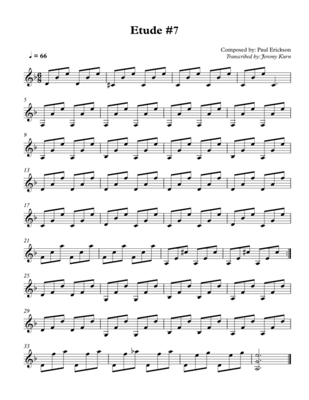 Etude 7 Sheet Music