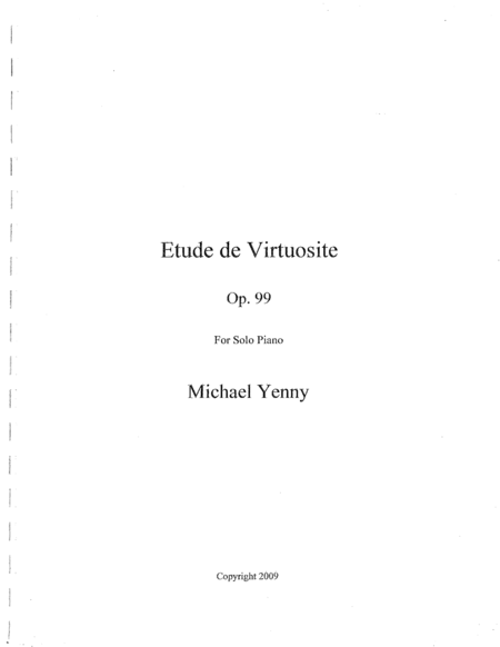 Etude De Virtuosite Op 99 Sheet Music