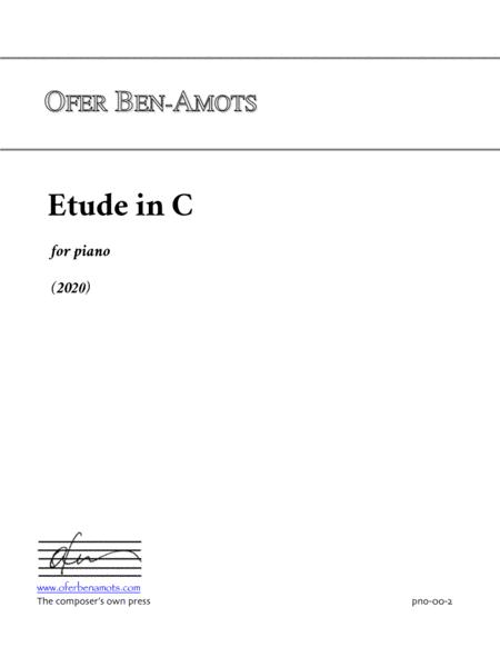 Etude In C For Piano Sheet Music