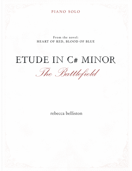 Etude In C Minor The Battlefield Piano Solo Sheet Music