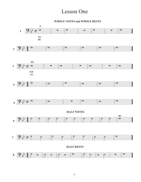 Free Sheet Music Etudes For Beginning Trombone Euphonium