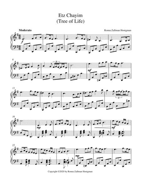 Etz Chaim Tree Of Life Sheet Music