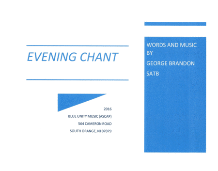 Evening Chant Sheet Music