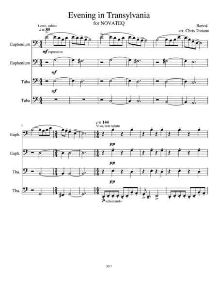 Evening In Transylvania Sheet Music