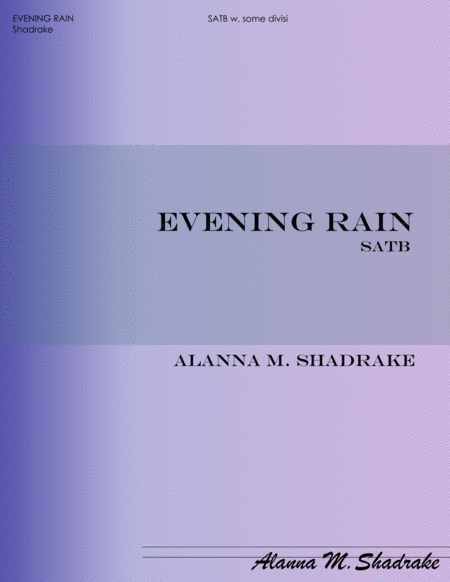 Evening Rain Sheet Music