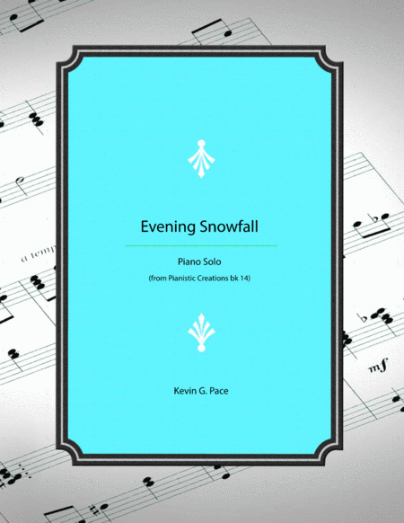 Free Sheet Music Evening Snowfall Original Piano Solo
