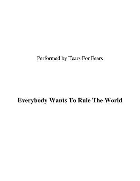 Everybody Wants To Rule The World Lead Sheet Performed By Tears For Fears Sheet Music