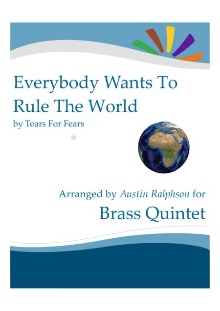 Everybody Wants To Rule The World Tears For Fears Brass Quintet Sheet Music