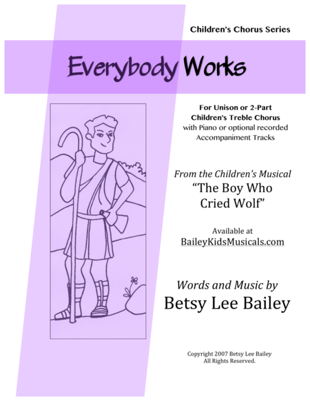 Free Sheet Music Everybody Works For 2 Part Childrens Chorus And Piano