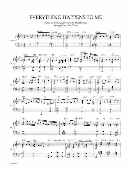 Everything Happens To Me Sheet Music