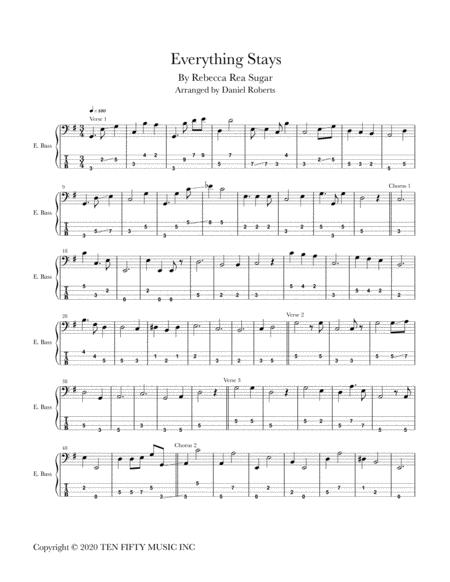 Everything Stays Sheet Music