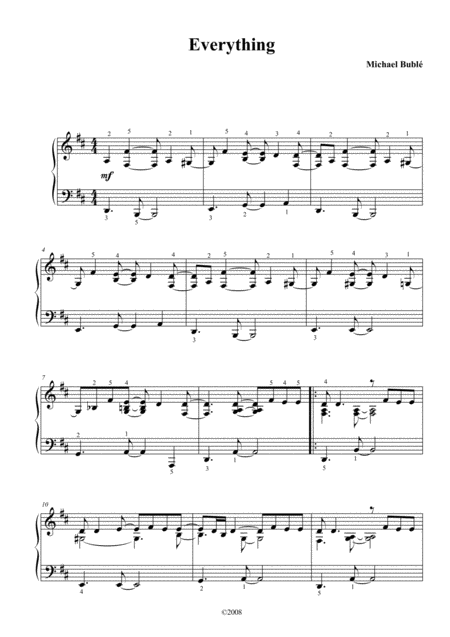 Everything Sheet Music