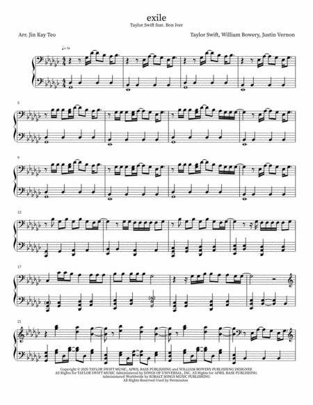 Free Sheet Music Exile