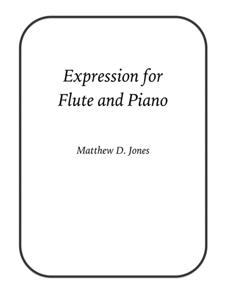 Expression For Flute And Piano Sheet Music