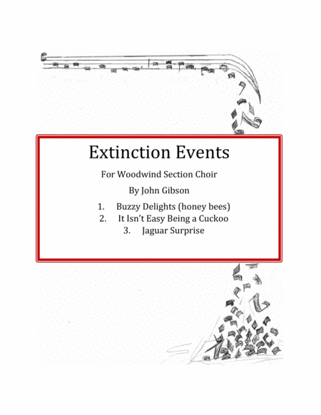 Extinction Events For Band Woodwind Section Sheet Music