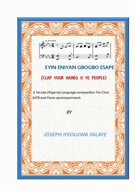 Eyin Eniyan Gbogbo E Sape Sheet Music