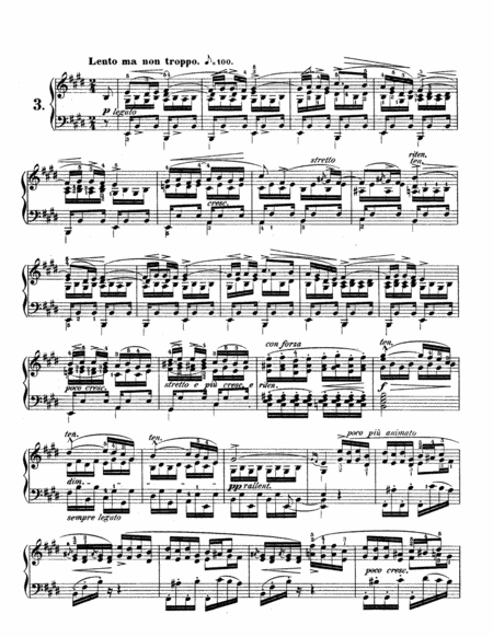 Free Sheet Music F Chopin Etude Op 10 No 3