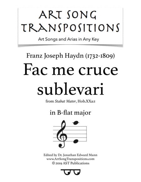 Face Me Cruce Sublevari B Flat Major Sheet Music