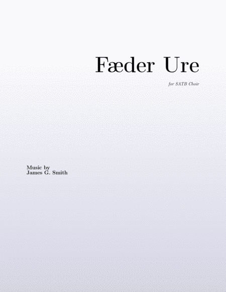 Faeder Ure Sheet Music