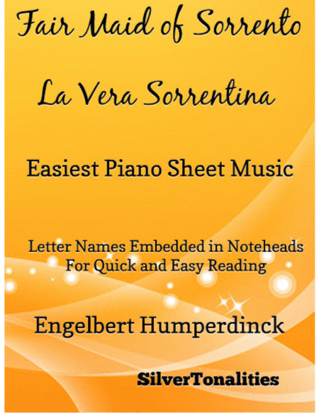 Free Sheet Music Fair Maid Of Sorrento La Vera Sorrentina Easiest Piano Sheet Music