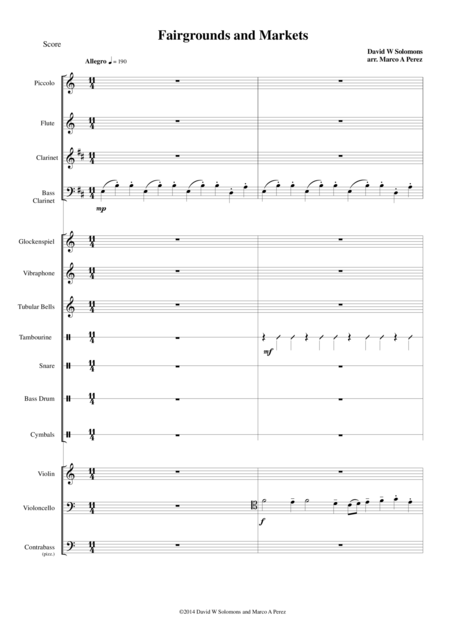 Fairgrounds And Markets For Symphonic Band Sheet Music