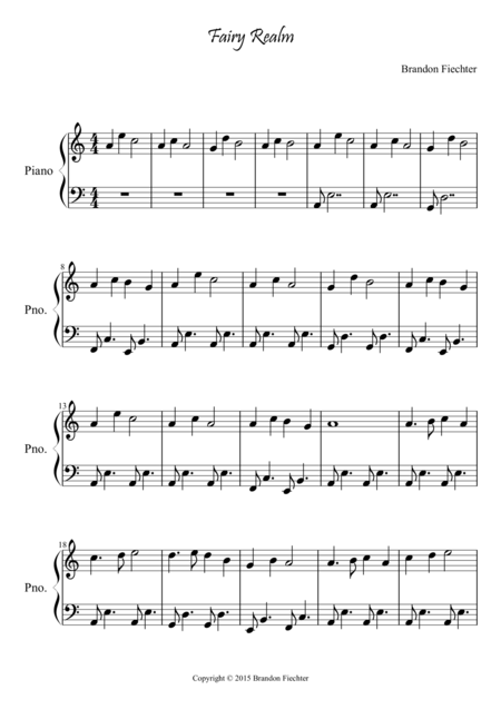 Fairy Realm Sheet Music