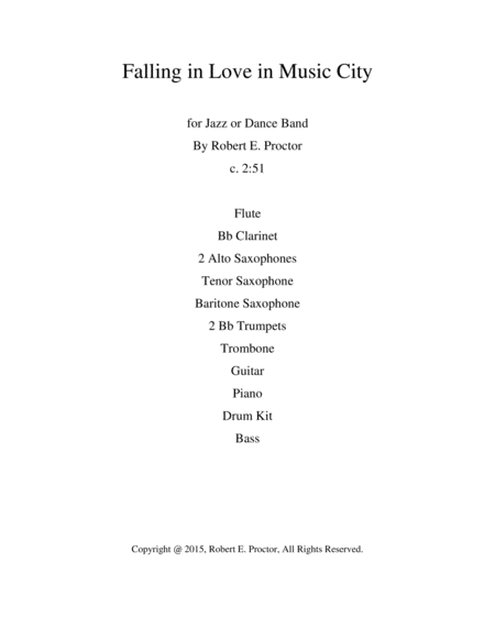 Falling In Love In Music City Sheet Music