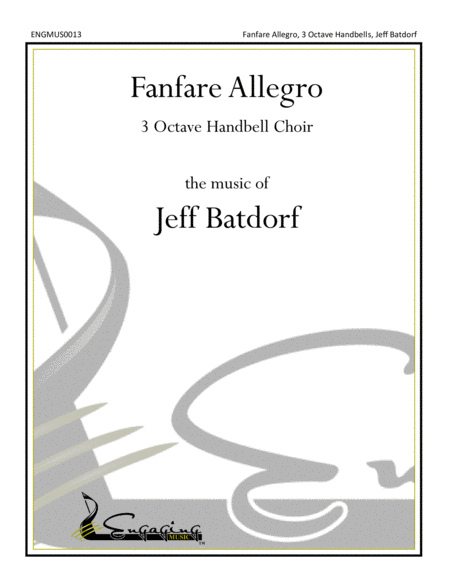 Free Sheet Music Fanfare Allegro 3 Octave Handbell Choir