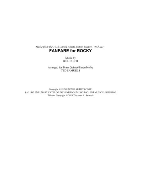 Fanfare For Rocky From Rocky Sheet Music