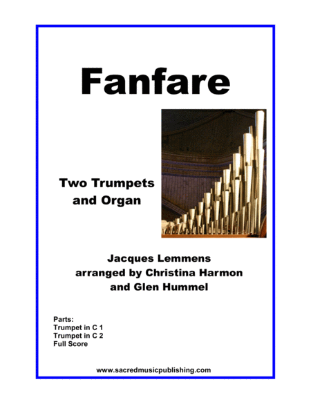 Fanfare In D Jacques Lemmens For Two Trumpets And Organ Sheet Music