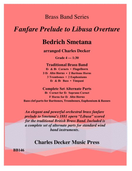 Fanfare Prelude To Libusa Overture For Brass Band Sheet Music