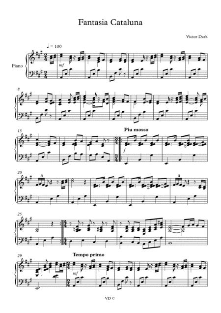 Fantasia Cataluna Sheet Music