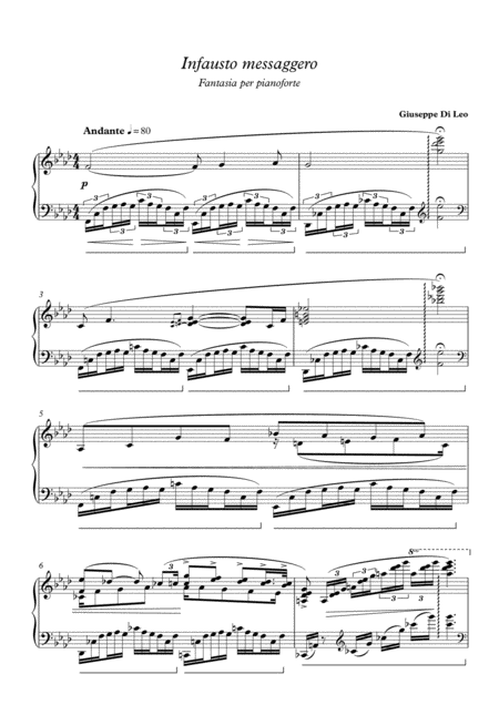 Free Sheet Music Fantasia For Piano Infausto Messaggero