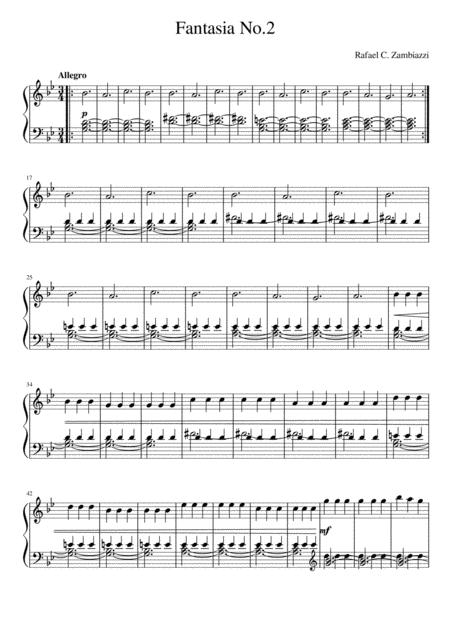 Free Sheet Music Fantasia No 2