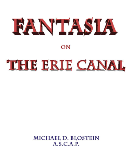 Free Sheet Music Fantasia On The Erie Canal
