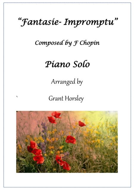 Free Sheet Music Fantasie Impromptu F Chopin Piano Solo Simplified Version