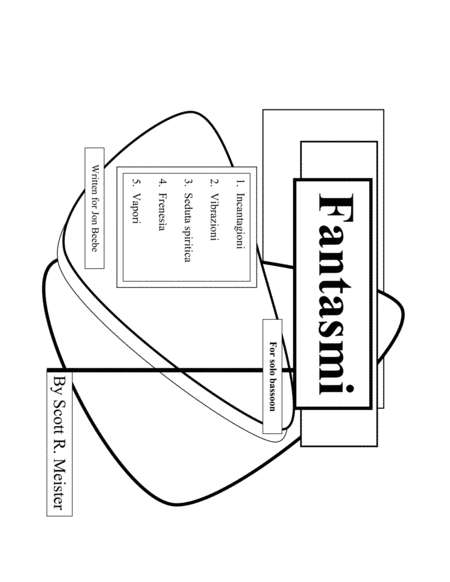 Fantasmi For Solo Bassoon Sheet Music